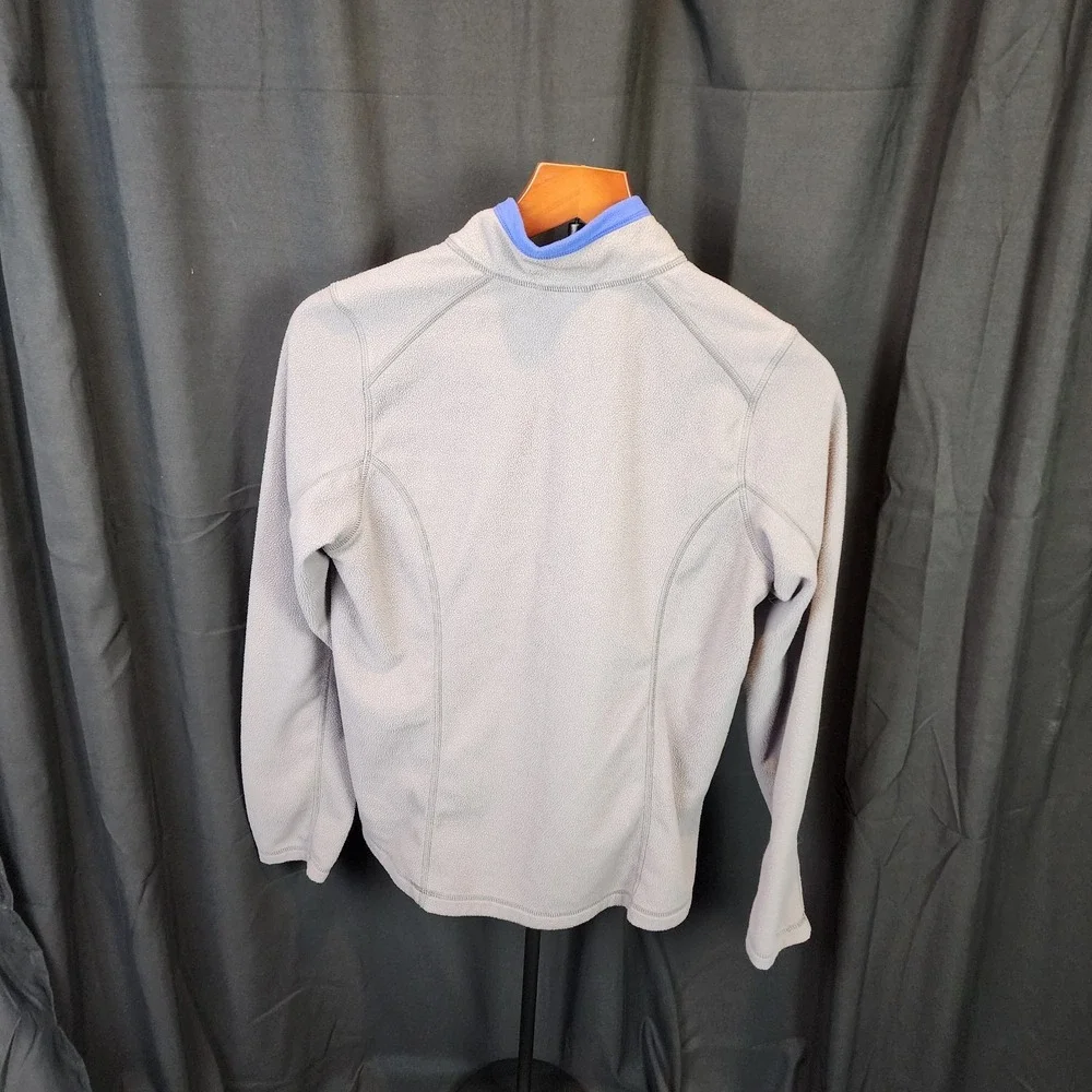 Woman's Fleece Pullover,‎ The North Face Jacket Quarter Zip, Grey/Blue Size...